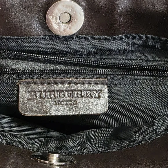 Burberry Nova Wool/leather Vintage Tote Bag